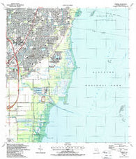Perrine Florida Historical topographic map, 1:24000 scale, 7.5 X 7.5 Minute, Year 1988
