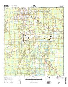 Perry Florida Current topographic map, 1:24000 scale, 7.5 X 7.5 Minute, Year 2015