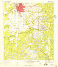 Perry Florida Historical topographic map, 1:24000 scale, 7.5 X 7.5 Minute, Year 1955