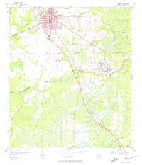 Perry Florida Historical topographic map, 1:24000 scale, 7.5 X 7.5 Minute, Year 1955