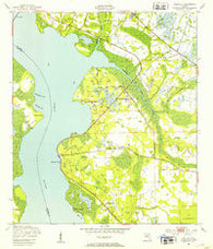 Picolata Florida Historical topographic map, 1:24000 scale, 7.5 X 7.5 Minute, Year 1949