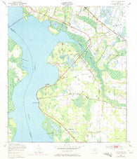 Picolata Florida Historical topographic map, 1:24000 scale, 7.5 X 7.5 Minute, Year 1949