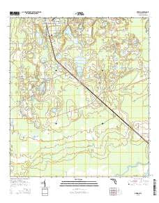 Pierson Florida Current topographic map, 1:24000 scale, 7.5 X 7.5 Minute, Year 2015
