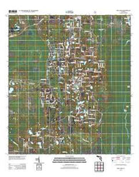 Pine Lakes Florida Historical topographic map, 1:24000 scale, 7.5 X 7.5 Minute, Year 2012