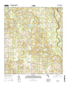 Pinetta Florida Current topographic map, 1:24000 scale, 7.5 X 7.5 Minute, Year 2015