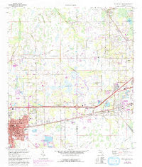 Plant City East Florida Historical topographic map, 1:24000 scale, 7.5 X 7.5 Minute, Year 1975