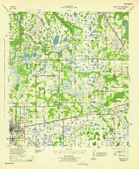 Plant City Florida Historical topographic map, 1:31680 scale, 7.5 X 7.5 Minute, Year 1944