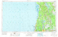 Plant City Florida Historical topographic map, 1:250000 scale, 1 X 2 Degree, Year 1955
