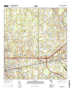 Plant City East Florida Current topographic map, 1:24000 scale, 7.5 X 7.5 Minute, Year 2015
