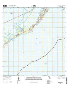 Plantation Key Florida Current topographic map, 1:24000 scale, 7.5 X 7.5 Minute, Year 2015