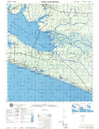 Point Washington Florida Historical topographic map, 1:50000 scale, 15 X 15 Minute, Year 1974
