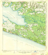 Point Washington Florida Historical topographic map, 1:62500 scale, 15 X 15 Minute, Year 1939