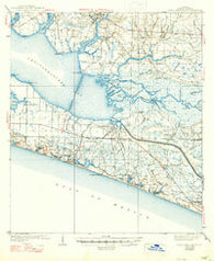 Point Washington Florida Historical topographic map, 1:62500 scale, 15 X 15 Minute, Year 1939