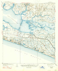 Point Washington Florida Historical topographic map, 1:62500 scale, 15 X 15 Minute, Year 1939