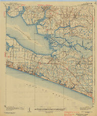 Point Washington Florida Historical topographic map, 1:62500 scale, 15 X 15 Minute, Year 1939
