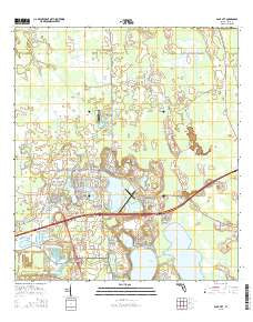 Polk City Florida Current topographic map, 1:24000 scale, 7.5 X 7.5 Minute, Year 2015