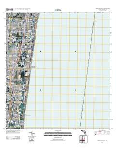 Pompano Beach Florida Historical topographic map, 1:24000 scale, 7.5 X 7.5 Minute, Year 2012