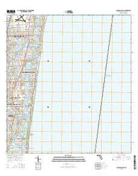 Pompano Beach Florida Current topographic map, 1:24000 scale, 7.5 X 7.5 Minute, Year 2015