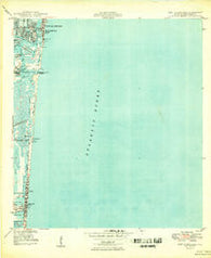 Port Everglades Florida Historical topographic map, 1:24000 scale, 7.5 X 7.5 Minute, Year 1949
