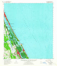 Port Orange Florida Historical topographic map, 1:62500 scale, 15 X 15 Minute, Year 1956