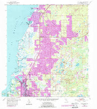 Port Richey Florida Historical topographic map, 1:24000 scale, 7.5 X 7.5 Minute, Year 1954