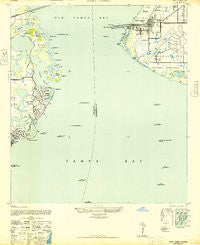 Port Tampa Florida Historical topographic map, 1:24000 scale, 7.5 X 7.5 Minute, Year 1947