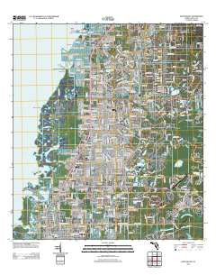 Port Richey Florida Historical topographic map, 1:24000 scale, 7.5 X 7.5 Minute, Year 2012