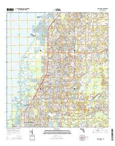 Port Richey Florida Current topographic map, 1:24000 scale, 7.5 X 7.5 Minute, Year 2015