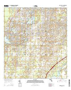 Port Richey NE Florida Current topographic map, 1:24000 scale, 7.5 X 7.5 Minute, Year 2015