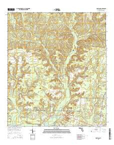 Portland Florida Current topographic map, 1:24000 scale, 7.5 X 7.5 Minute, Year 2015