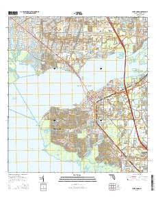 Punta Gorda Florida Current topographic map, 1:24000 scale, 7.5 X 7.5 Minute, Year 2015