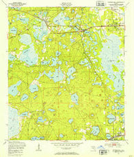 Putnam Hall Florida Historical topographic map, 1:24000 scale, 7.5 X 7.5 Minute, Year 1949