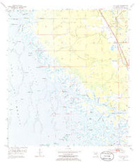 Red Level Florida Historical topographic map, 1:24000 scale, 7.5 X 7.5 Minute, Year 1954