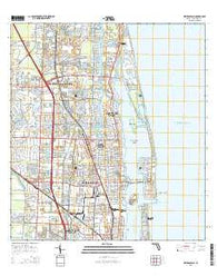 Riviera Beach Florida Current topographic map, 1:24000 scale, 7.5 X 7.5 Minute, Year 2015