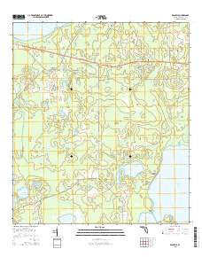 Rochelle Florida Current topographic map, 1:24000 scale, 7.5 X 7.5 Minute, Year 2015