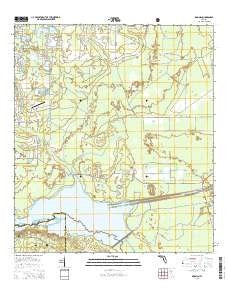 Rodman Florida Current topographic map, 1:24000 scale, 7.5 X 7.5 Minute, Year 2015