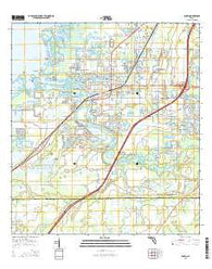 Ruskin Florida Current topographic map, 1:24000 scale, 7.5 X 7.5 Minute, Year 2015
