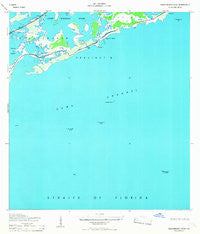 Saddlebunch Keys Florida Historical topographic map, 1:24000 scale, 7.5 X 7.5 Minute, Year 1968