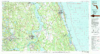Saint Augustine Florida Historical topographic map, 1:100000 scale, 30 X 60 Minute, Year 1981
