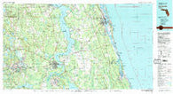 Saint Augustine Florida Historical topographic map, 1:100000 scale, 30 X 60 Minute, Year 1981