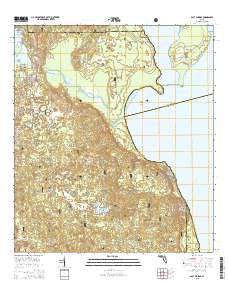 Salt Springs Florida Current topographic map, 1:24000 scale, 7.5 X 7.5 Minute, Year 2015