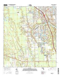 Samsula Florida Current topographic map, 1:24000 scale, 7.5 X 7.5 Minute, Year 2015
