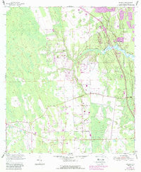 Samsula Florida Historical topographic map, 1:24000 scale, 7.5 X 7.5 Minute, Year 1952
