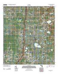 San Antonio Florida Historical topographic map, 1:24000 scale, 7.5 X 7.5 Minute, Year 2012