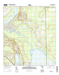 San Mateo Florida Current topographic map, 1:24000 scale, 7.5 X 7.5 Minute, Year 2015