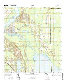 San Mateo Florida Current topographic map, 1:24000 scale, 7.5 X 7.5 Minute, Year 2015