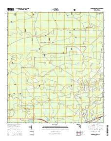 Sanderson North Florida Current topographic map, 1:24000 scale, 7.5 X 7.5 Minute, Year 2015