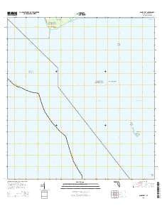 Sandy Key Florida Current topographic map, 1:24000 scale, 7.5 X 7.5 Minute, Year 2015