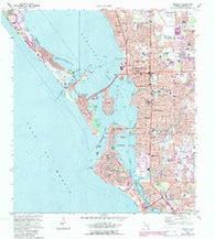 Sarasota Florida Historical topographic map, 1:24000 scale, 7.5 X 7.5 Minute, Year 1973