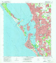Sarasota Florida Historical topographic map, 1:24000 scale, 7.5 X 7.5 Minute, Year 1973